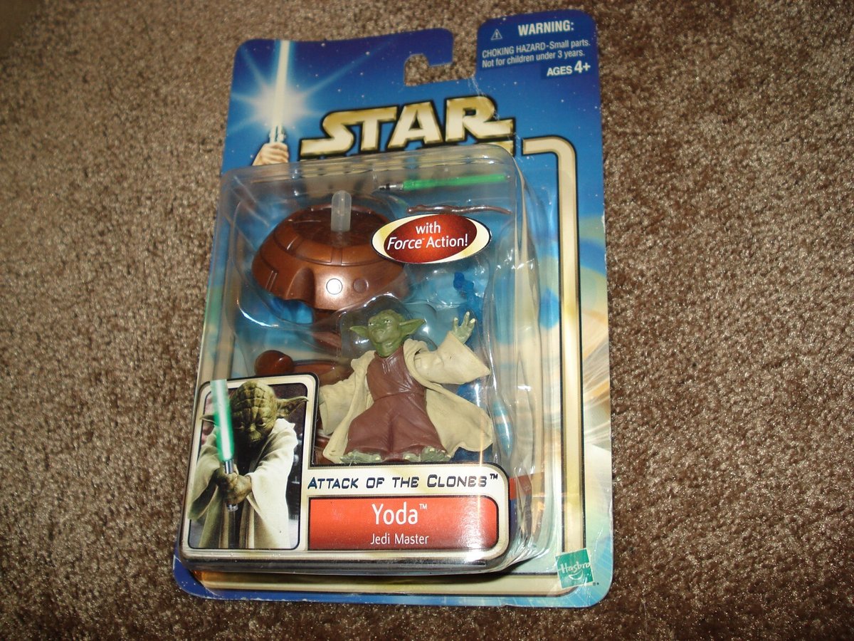 Star Wars COLLEZIONABILE 2002 L'attacco dei cloni "Yoda #23" Jedi Master Hasbro