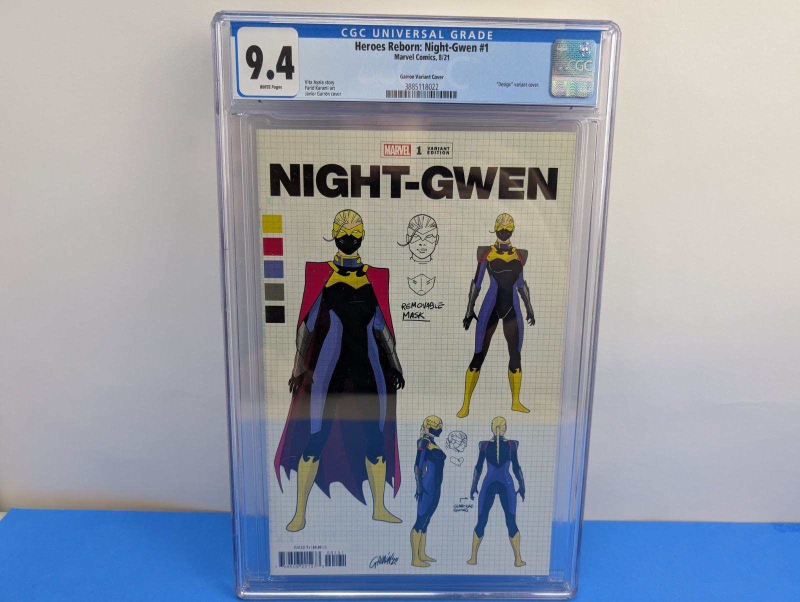 Heroes Reborn: Night-Gwen #1 CGC 9.4 Marvel Comics Garron Variant Cover