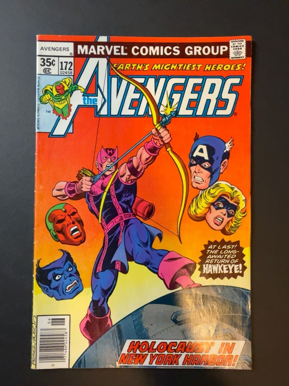 Avengers #172 1978 Marvel Edicola George Perez Jim Shooter Terry Austin 6.0