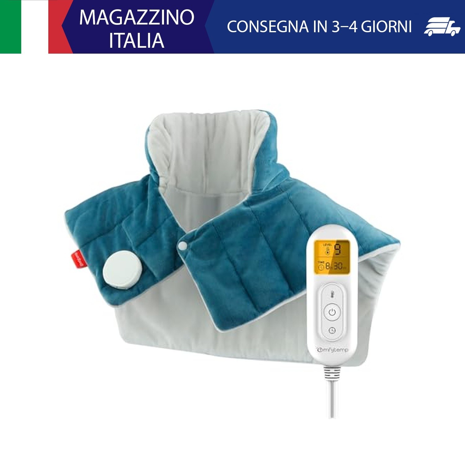 Comfytemp Cuscinetto Termico per Collo, 9 Livelli di Calore, Cuscinetto Termico