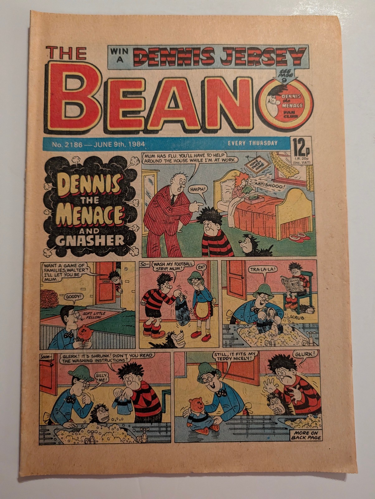 Beano Comic No 2186, June 9th 1984.