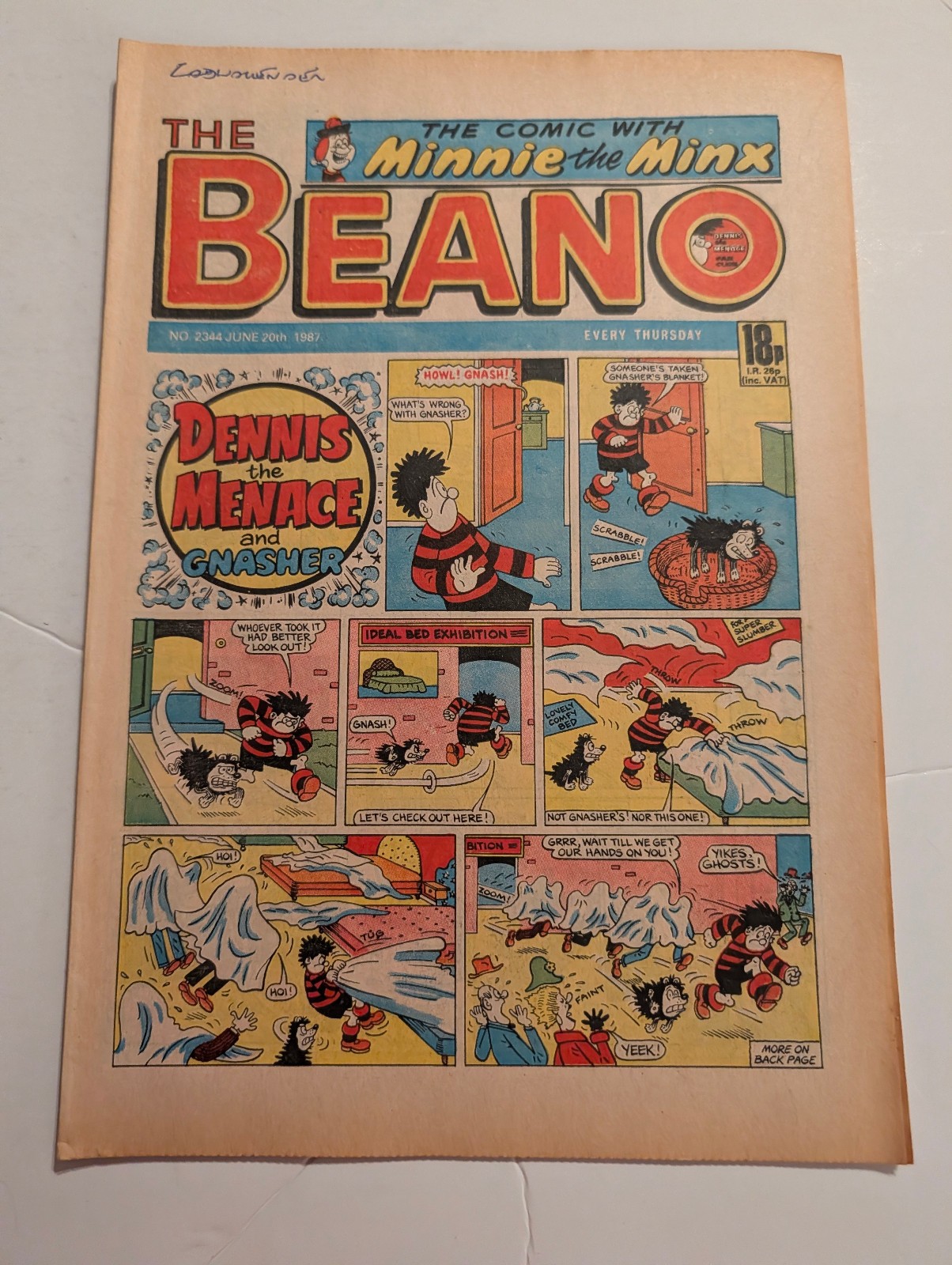 Beano Comic No 2344 June 20th 1987.