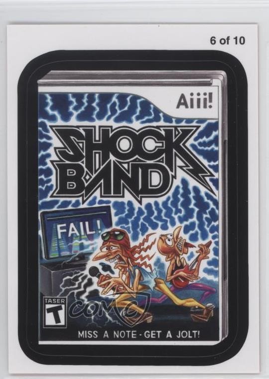 2012 Topps Wacky Packages All-New Series 9 Lame Games Shock Band #6 0f2