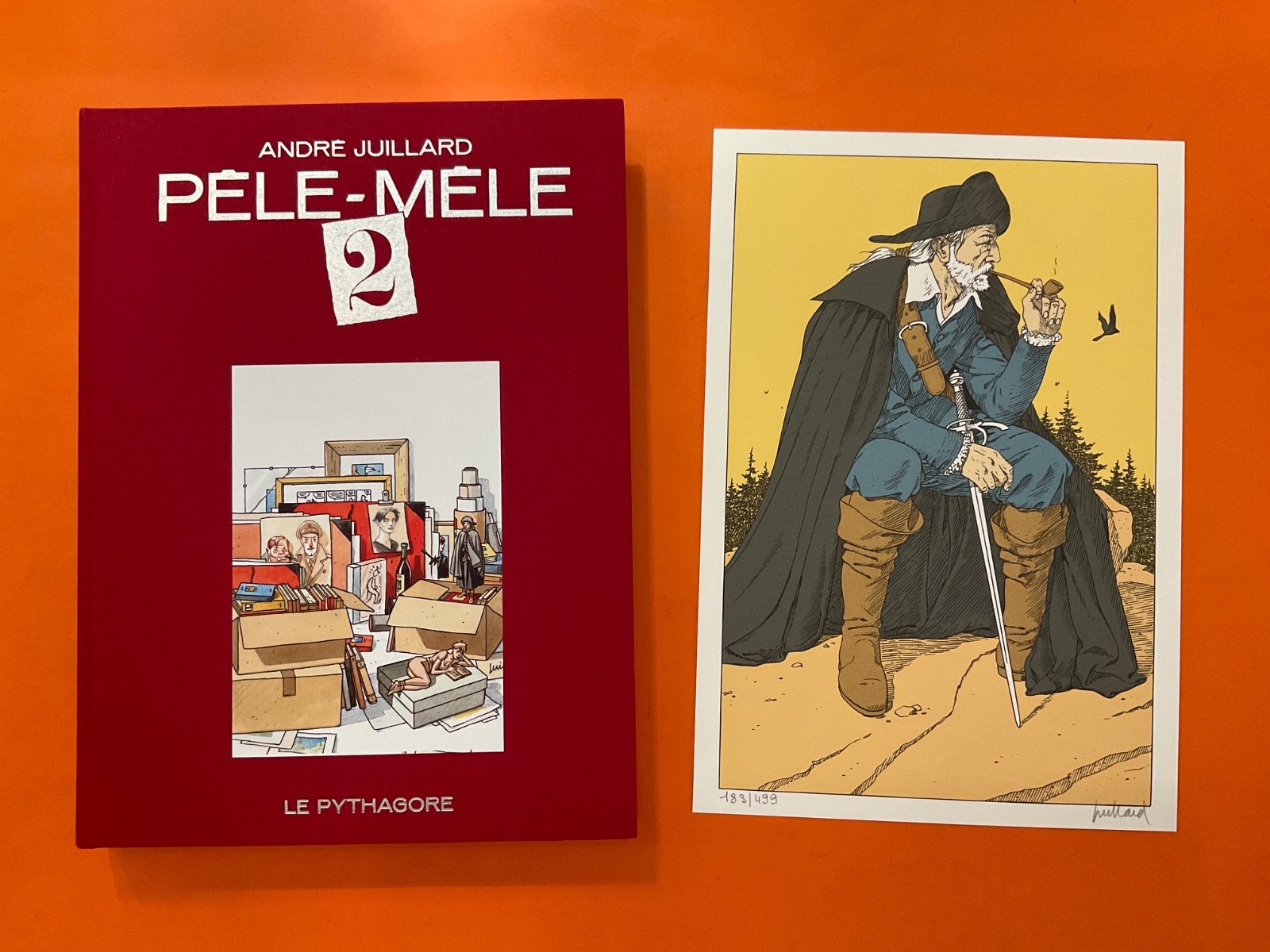 ANDRE JUILLARD TIRAGE DE TETE PELE MELE TOME 2 + EX-LIBRIS NEUF