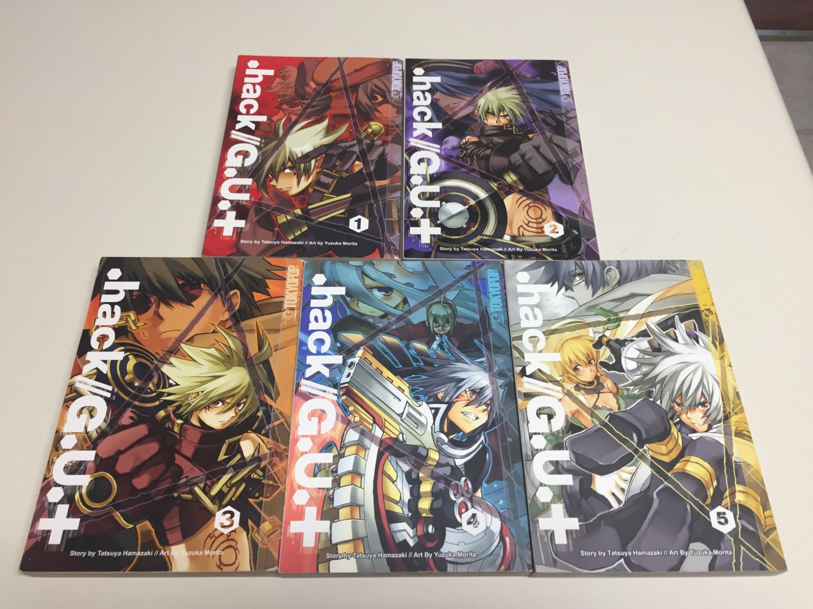 Dot Hack .Hack G.U. GU+ Plus Manga Inglese Volume 1 2 3 4 5 1-5 Set Completo