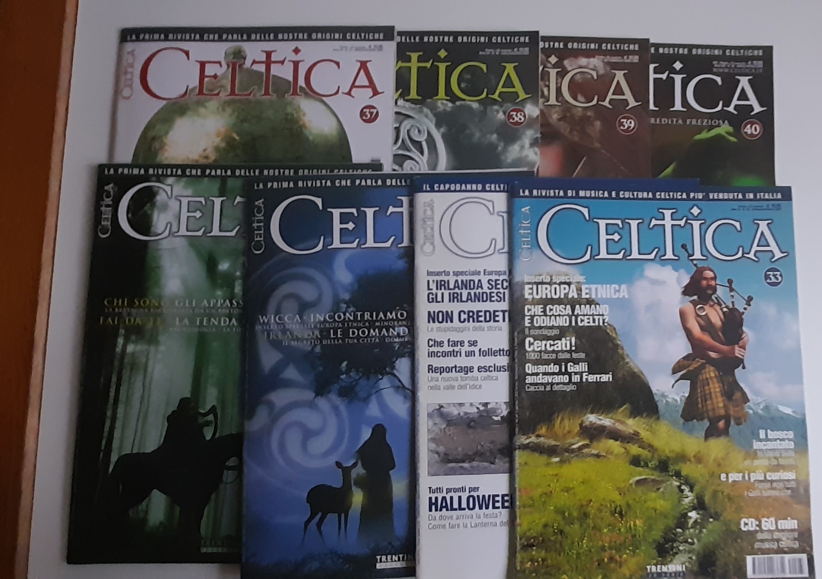 i celti RIVISTA CELTICA   - parla delle nostre origini celtiche - numeri vari