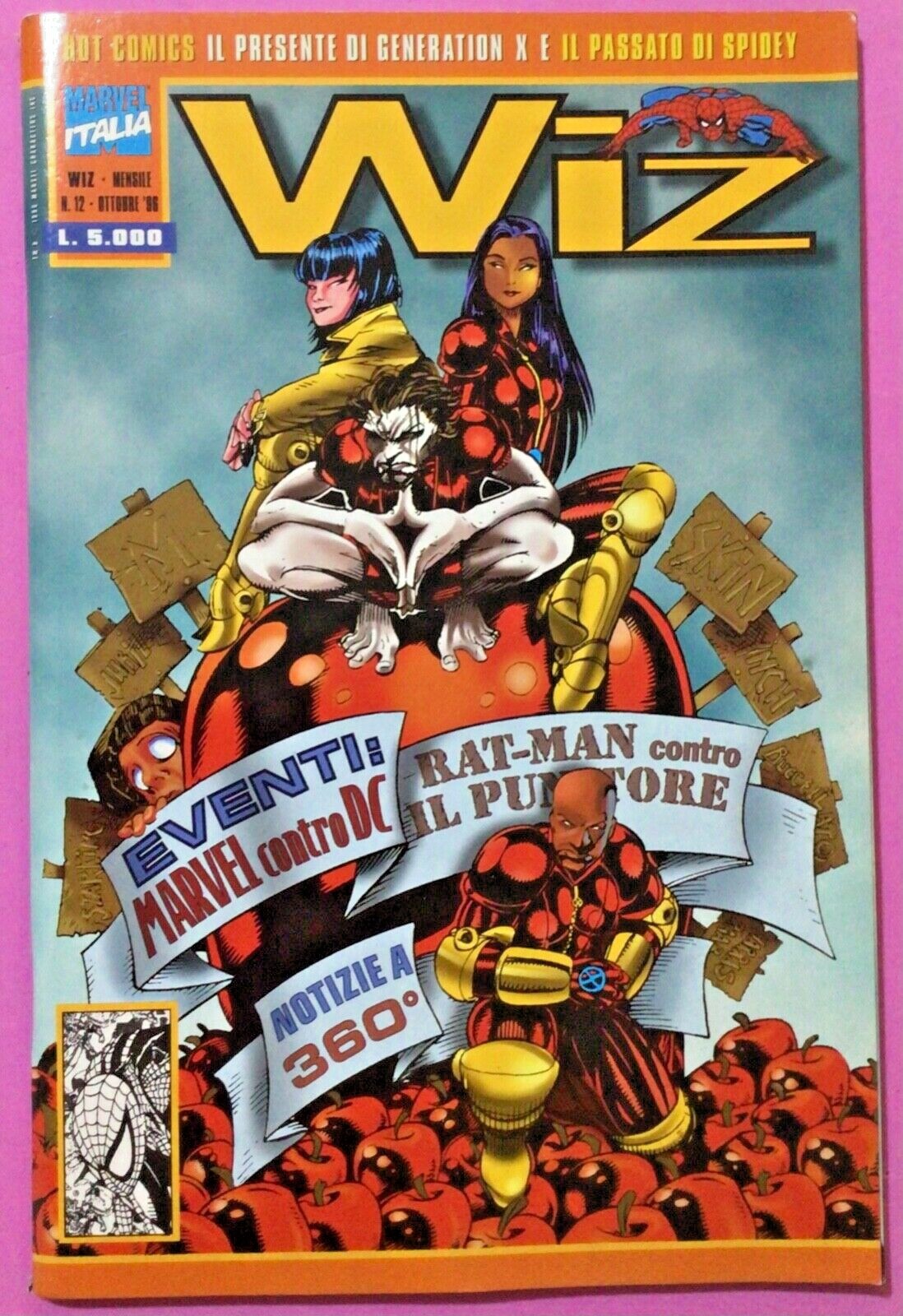 FUMETTO MARVEL, WIZ N.12 ANNO 1996 -RIF.9761