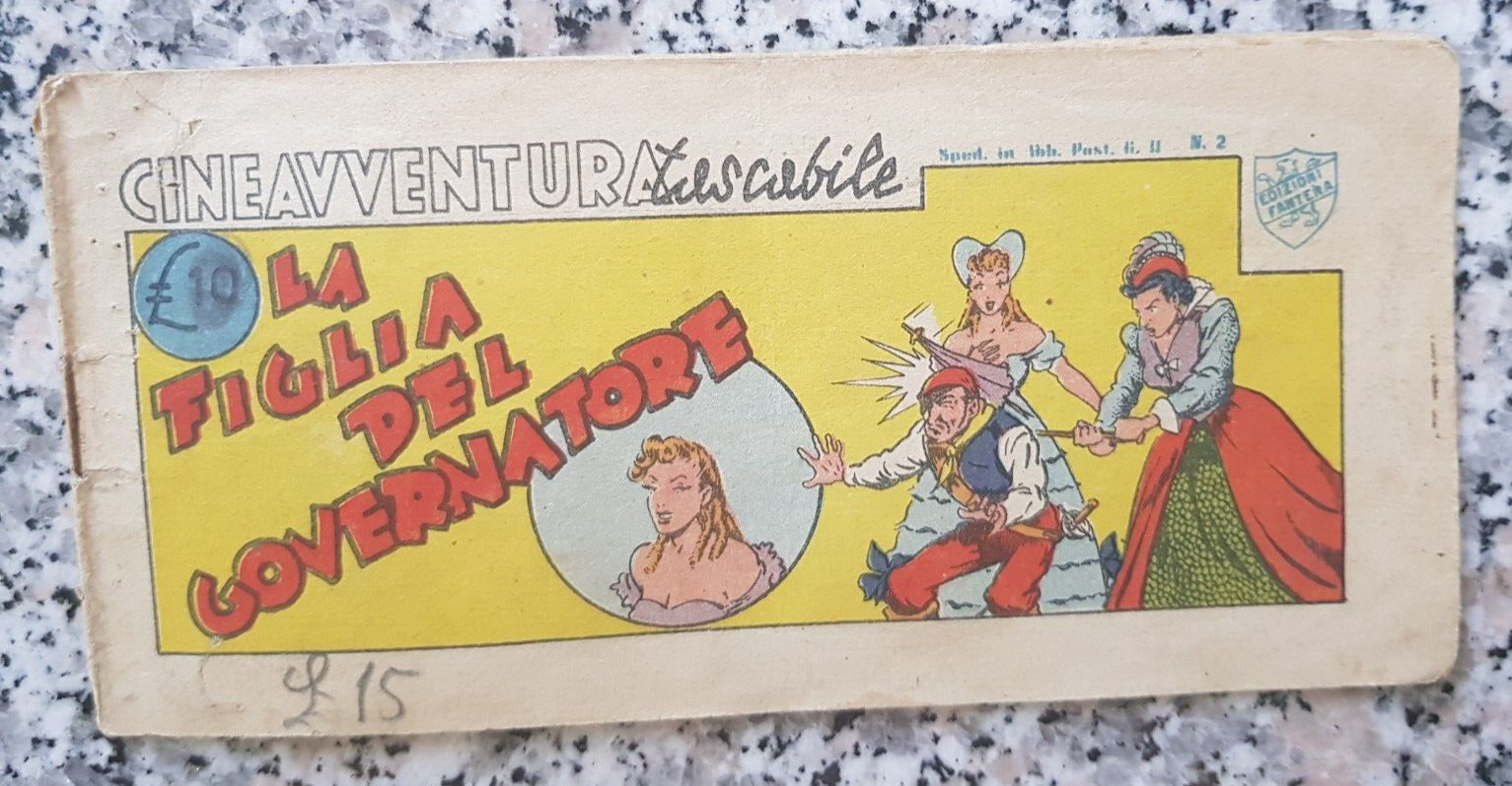 bp10  fumetto striscia cineavventura tascabile la figlia del governatore n2