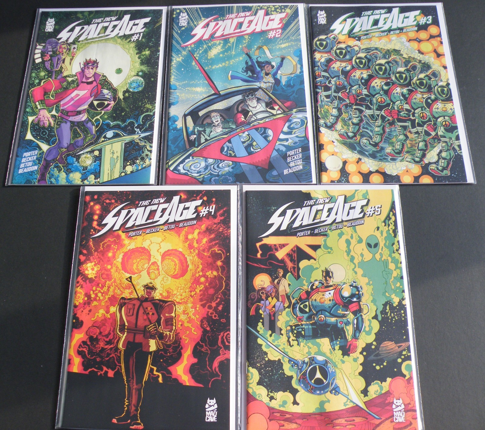 The New Space Age # 1 - 5 (Mad Cave Studios) Set 1st Print Near Mint