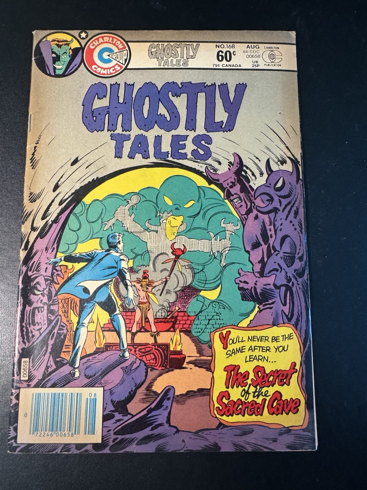 Ghostly Tales #168 1984 Charlton Comics età del bronzo horror Steve Ditko copertina