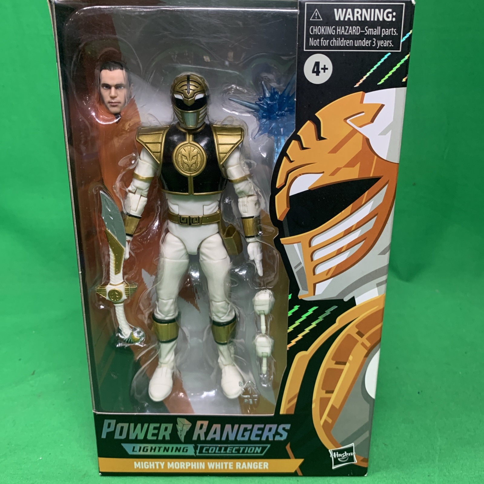 Power Rangers Lightning Collection Mighty Morphin White Ranger Hasbro 6" SEALED