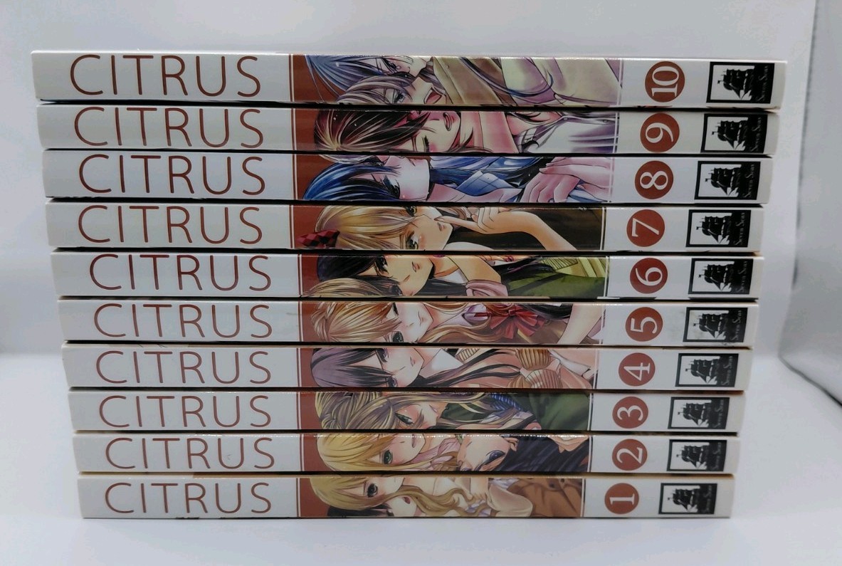 Citrus English Yuri Manga Complete Set Volumes 1-10