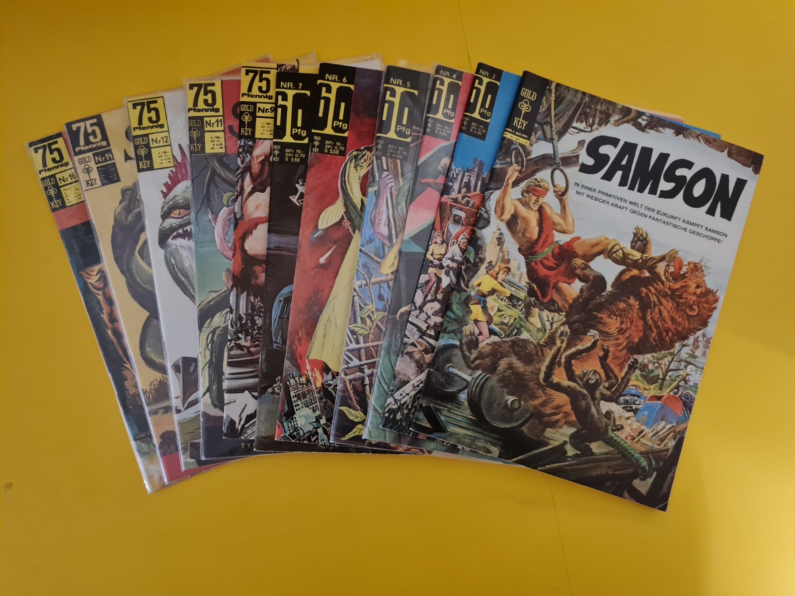11x Samson Comics quaderno n.1-16 (ristampe Gold Key/BSV) Z0-1
