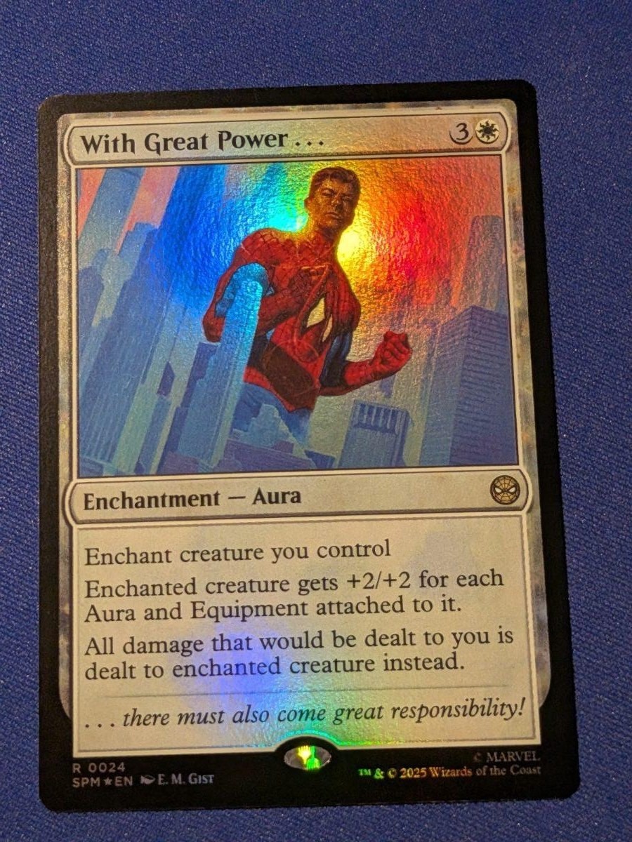 Con grande potenza. . . Foil Marvel's Spider-Man #24 quasi nuovo MTG