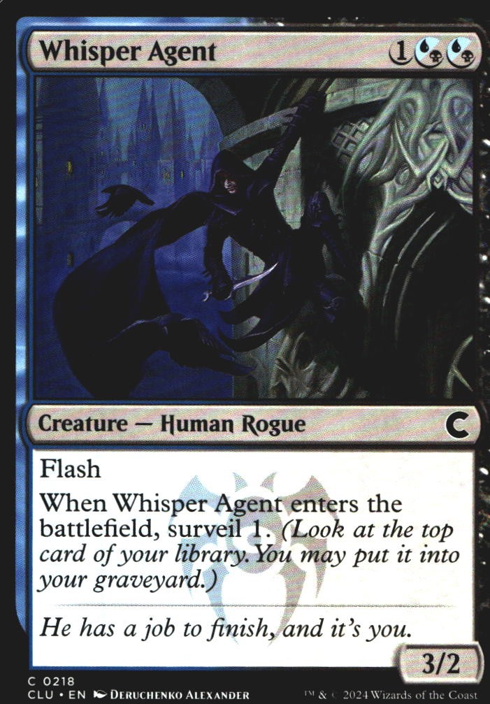 Whisper Agent 218 Ravnica: Clue Edition C quasi nuovo Magic: The Gathering