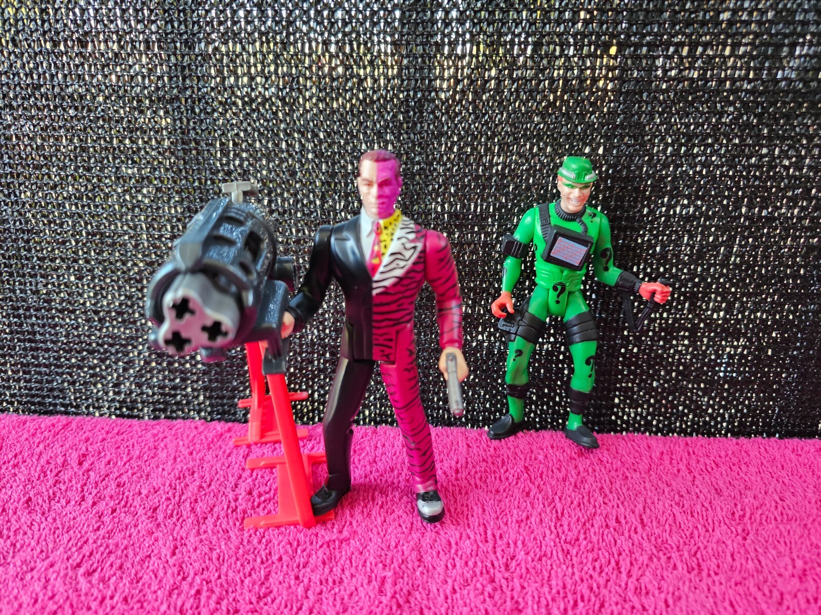 Kenner Batman Forever Two-Face & The Riddler 1995 action figure vintage