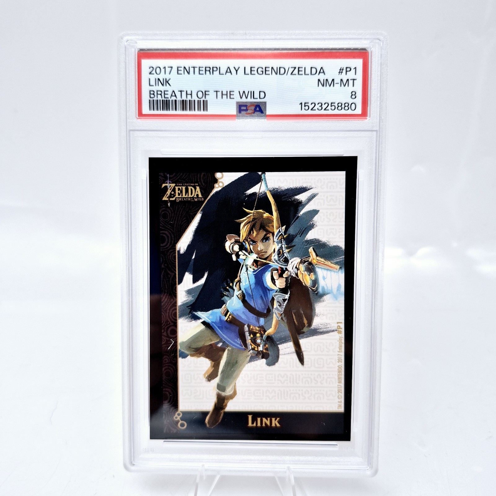 2017 Legend of Zelda Breath of the Wild Link #P1 PSA 8 BOTW Promo