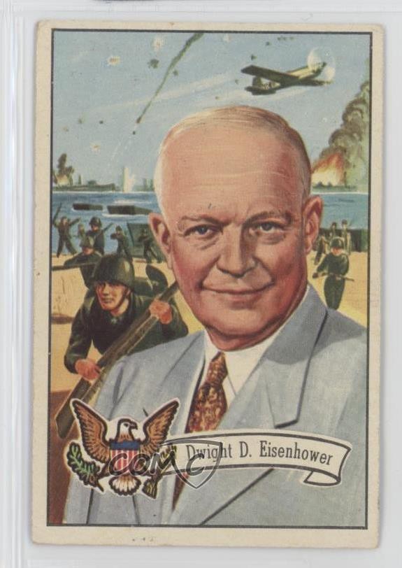1956 Topps Presidenti degli Stati Uniti Dwight D Eisenhower #36 f6p