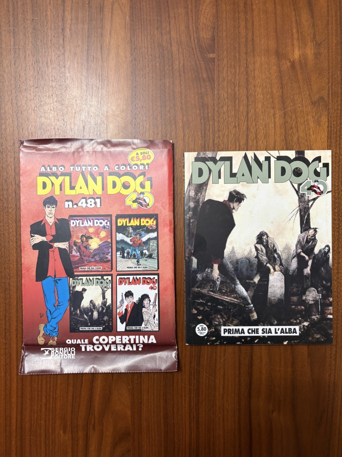 Dylan Dog 481 Prima Che Sia L'alba. Variant Corrado Roi.  NON LETTO/SFOGLIATO
