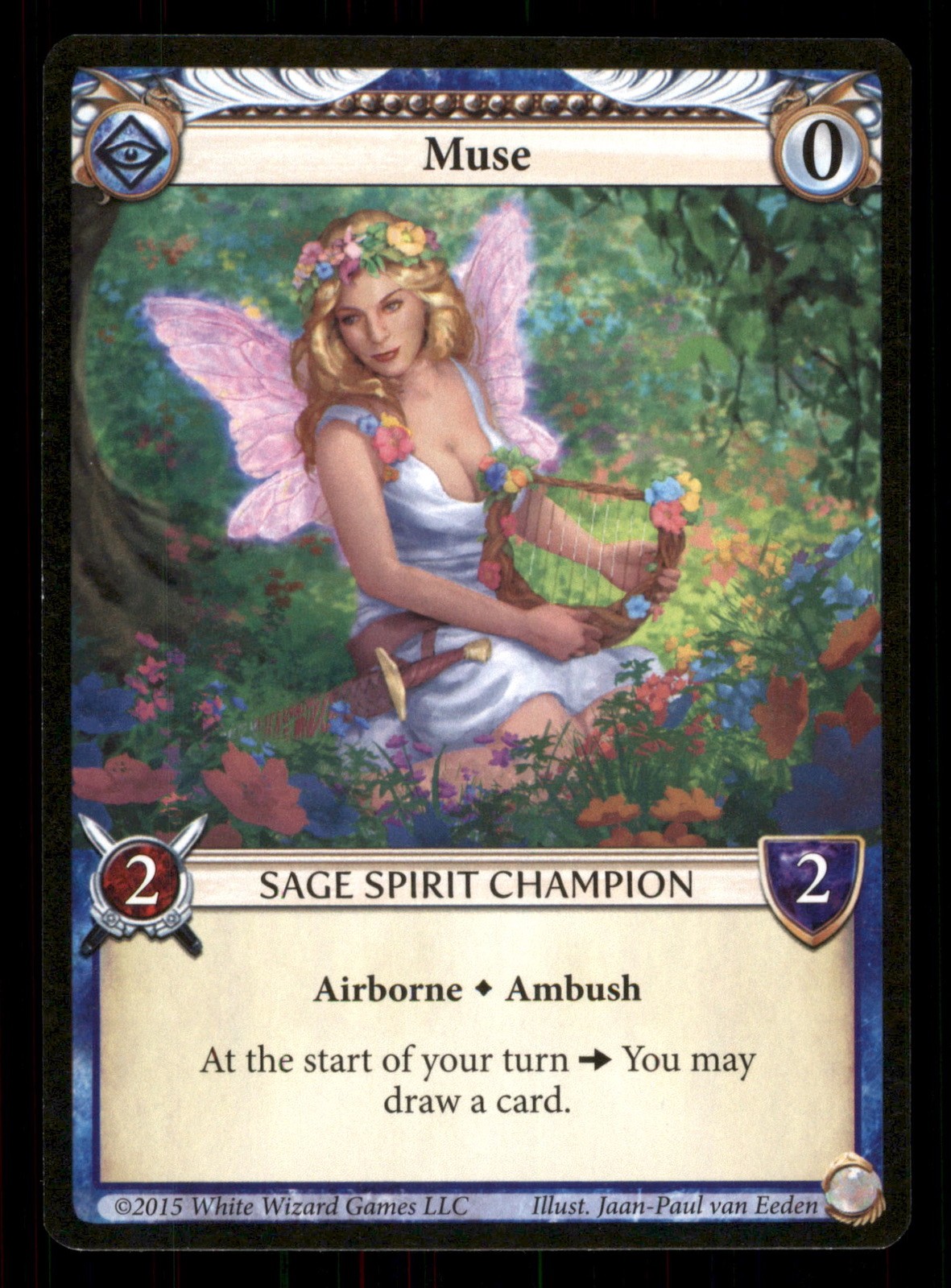 Muse Sage Spirit Champion Epic White Wizard Games Trading Card TCG CCG