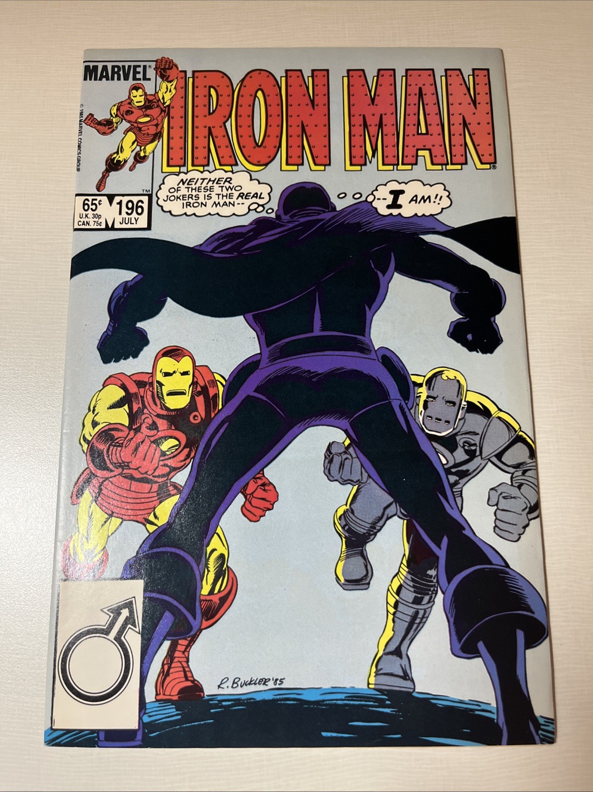 Iron Man #196 MARVEL Comics 1985 ottime condizioni + edicola