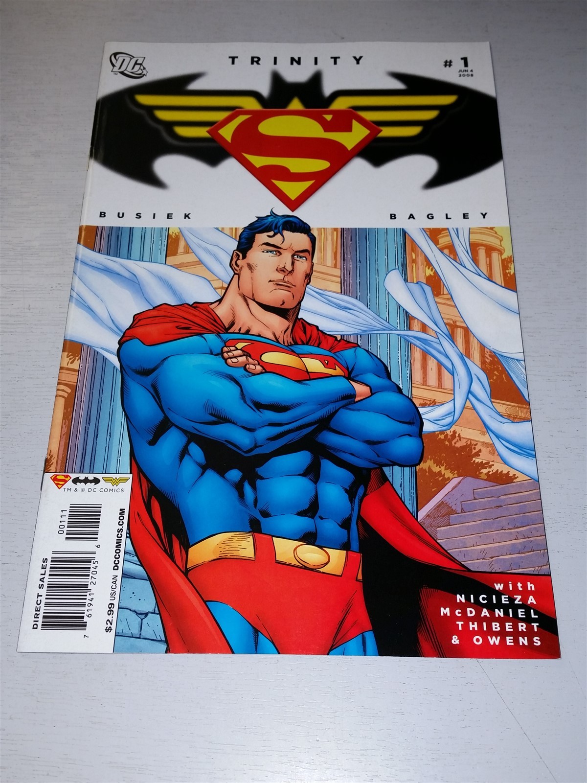 TRINITY #1 VF (8.0 OR BETTER) BATMAN SUPERMAN WONDER WOMAN JUNE 2008 DC COMICS