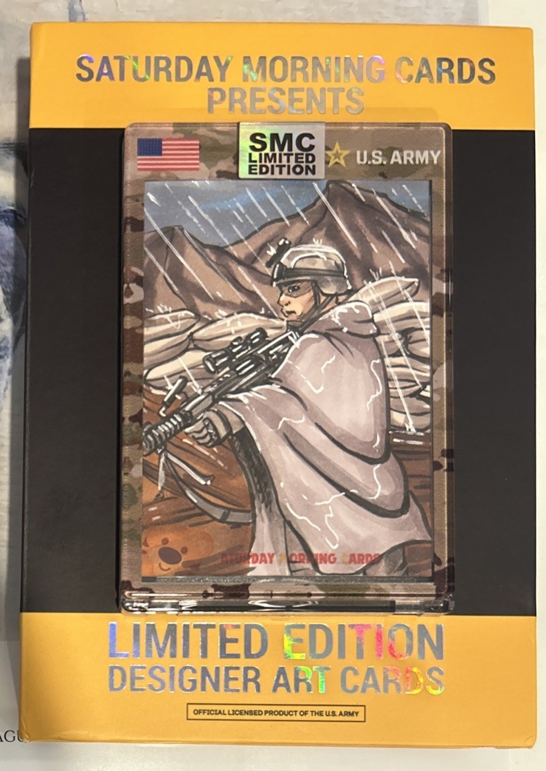2026 SATURDAY MORNING CARDS U.S. ARMY JUST JOSH DRAWS SKETCH CARD 1/1 ONE OF ONE