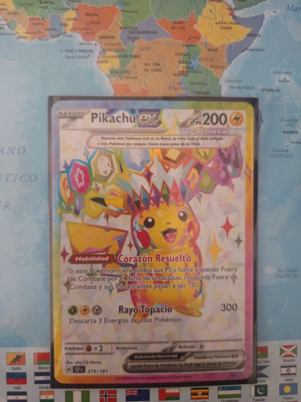Carta Pokemon Picachu teracristal