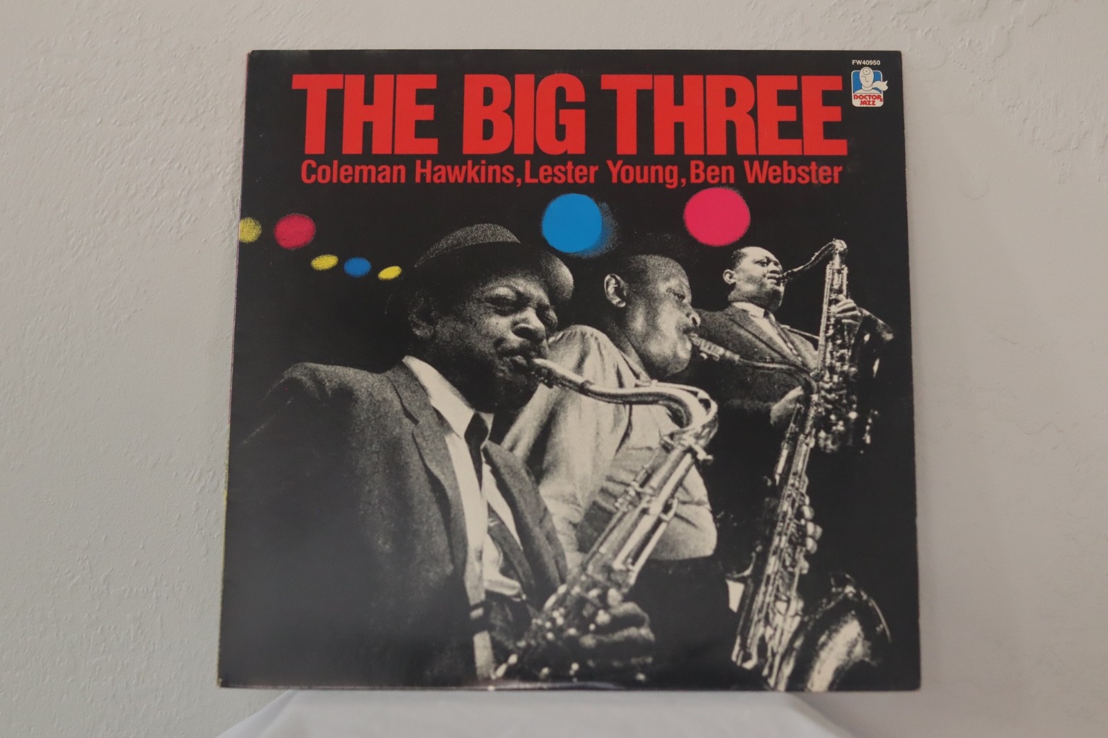 Vinyl Record: Coleman Hawkins, Lester Young, Ben Webster "The Big Three"