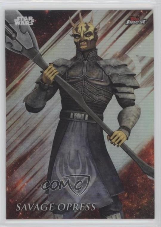 2018 Topps Finest Star Wars rifrattore Savage Opress #83 2k3