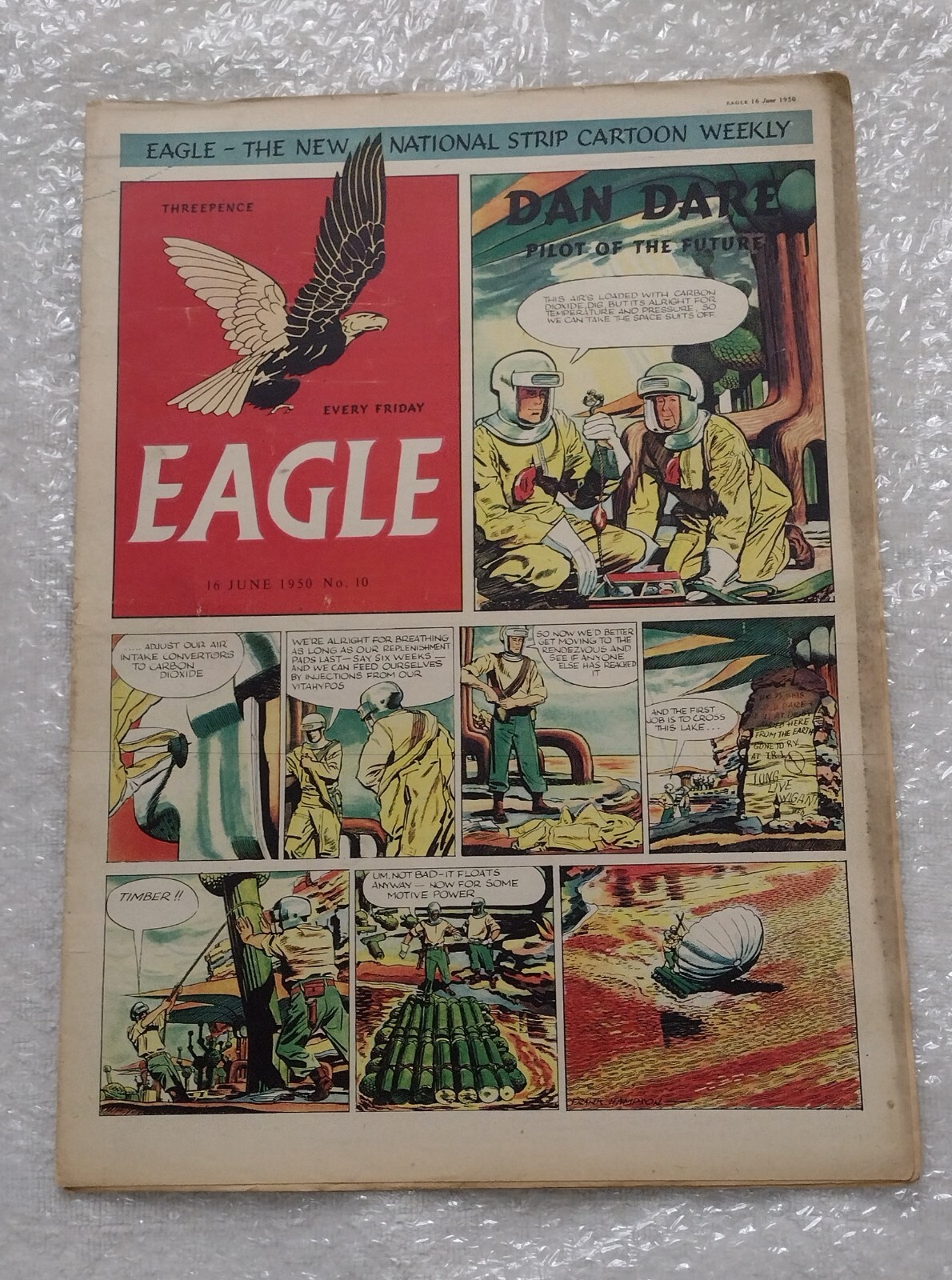 Eagle Comic Vol 1 No 10 16th June 1950 - Very Good Condition - RARE