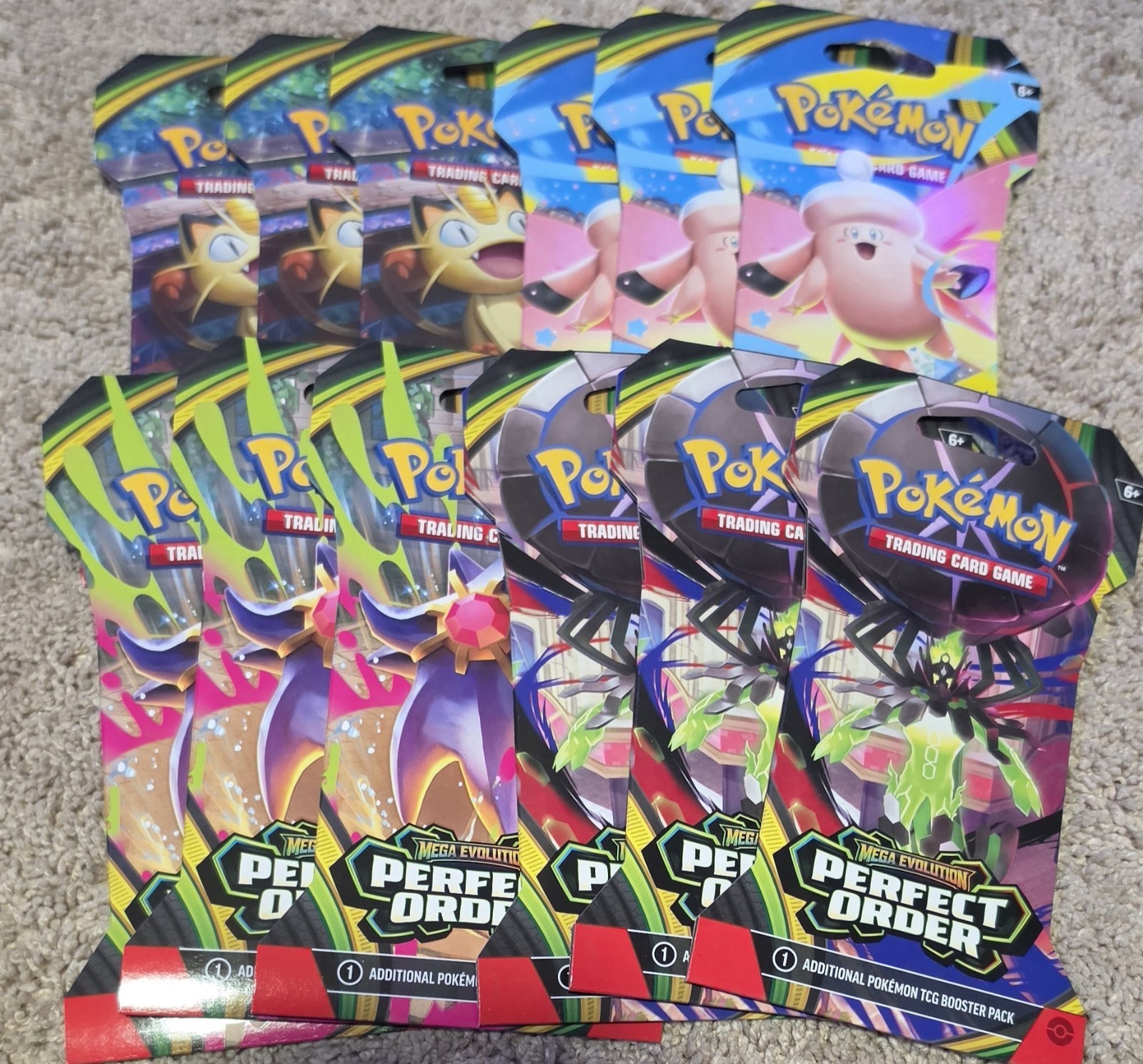 Pokemon TCG Perfect Order Sleeved Booster Pack lotto di 12