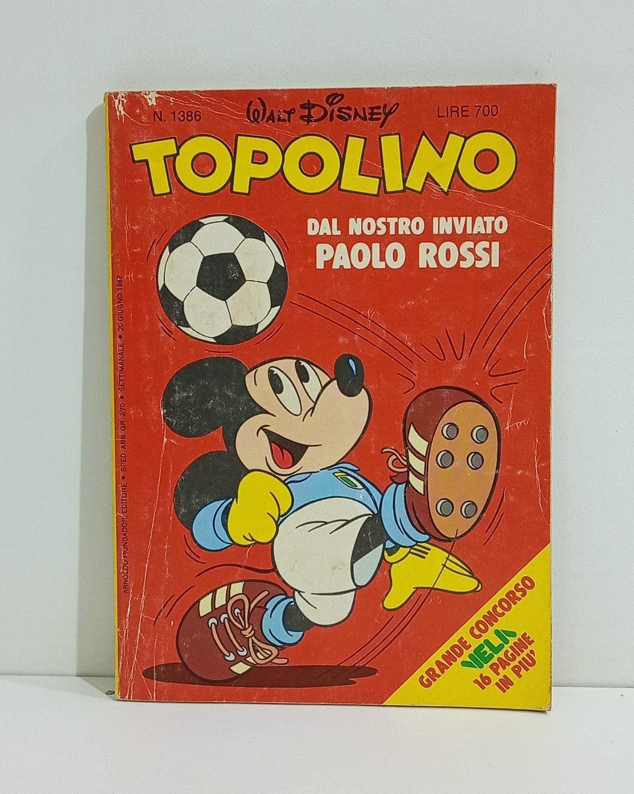 I147482 TOPOLINO libretto n. 1386 - Mondadori 1982 Paolo Rossi