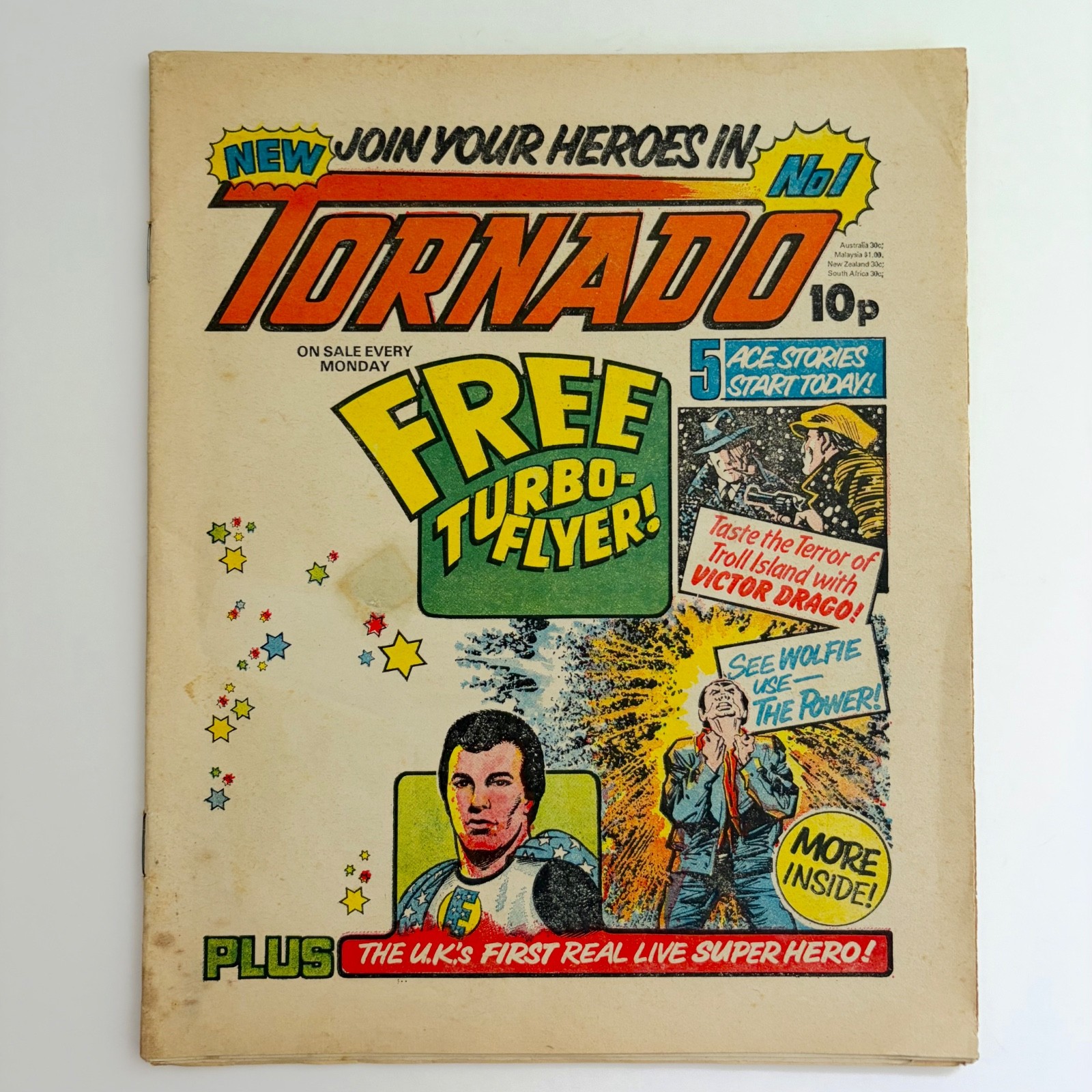 Tornado Comic - Vintage UK Paper Comic IPC Magazines -  Issue 1 - 24 March 1979