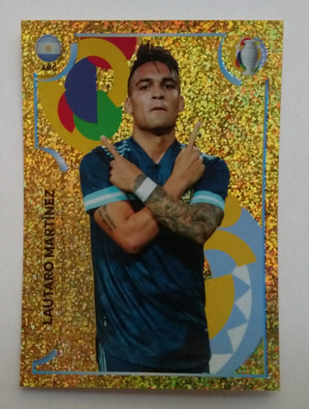 panini lautaro martinez copa america 2021 football argentina n 16 24  stickers cromos