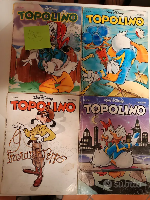 lotto di 4 topolino anno 1995 