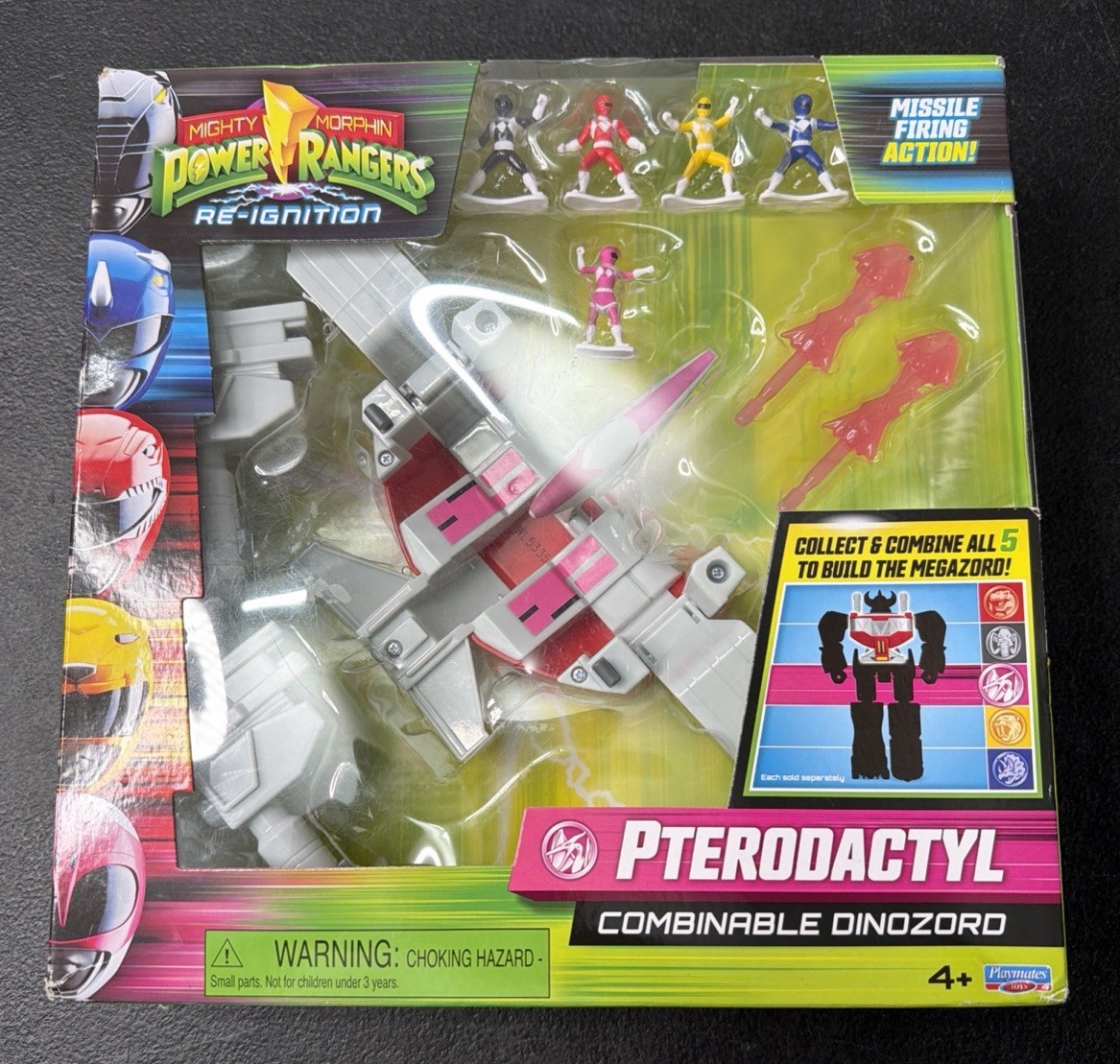 Mighty Morphin Power Rangers riaccensione pterodattilo combinabile Dinozord NUOVO