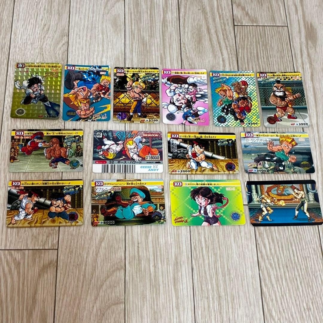 Lotto 14 carte Street Fighter Fatal Fury da collezione 13+