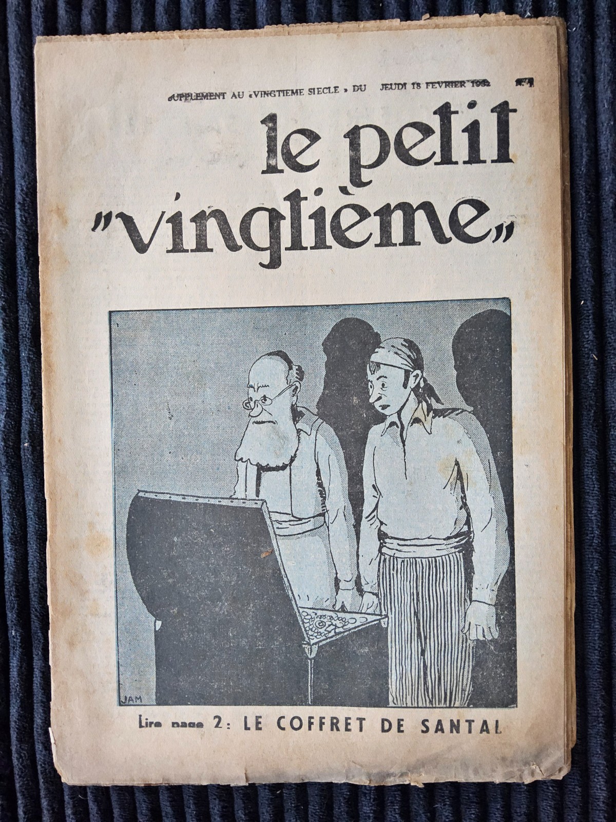 Tintin - Petit Vingtième - Numéro 7 de 1932 - Hergé - Amérique
