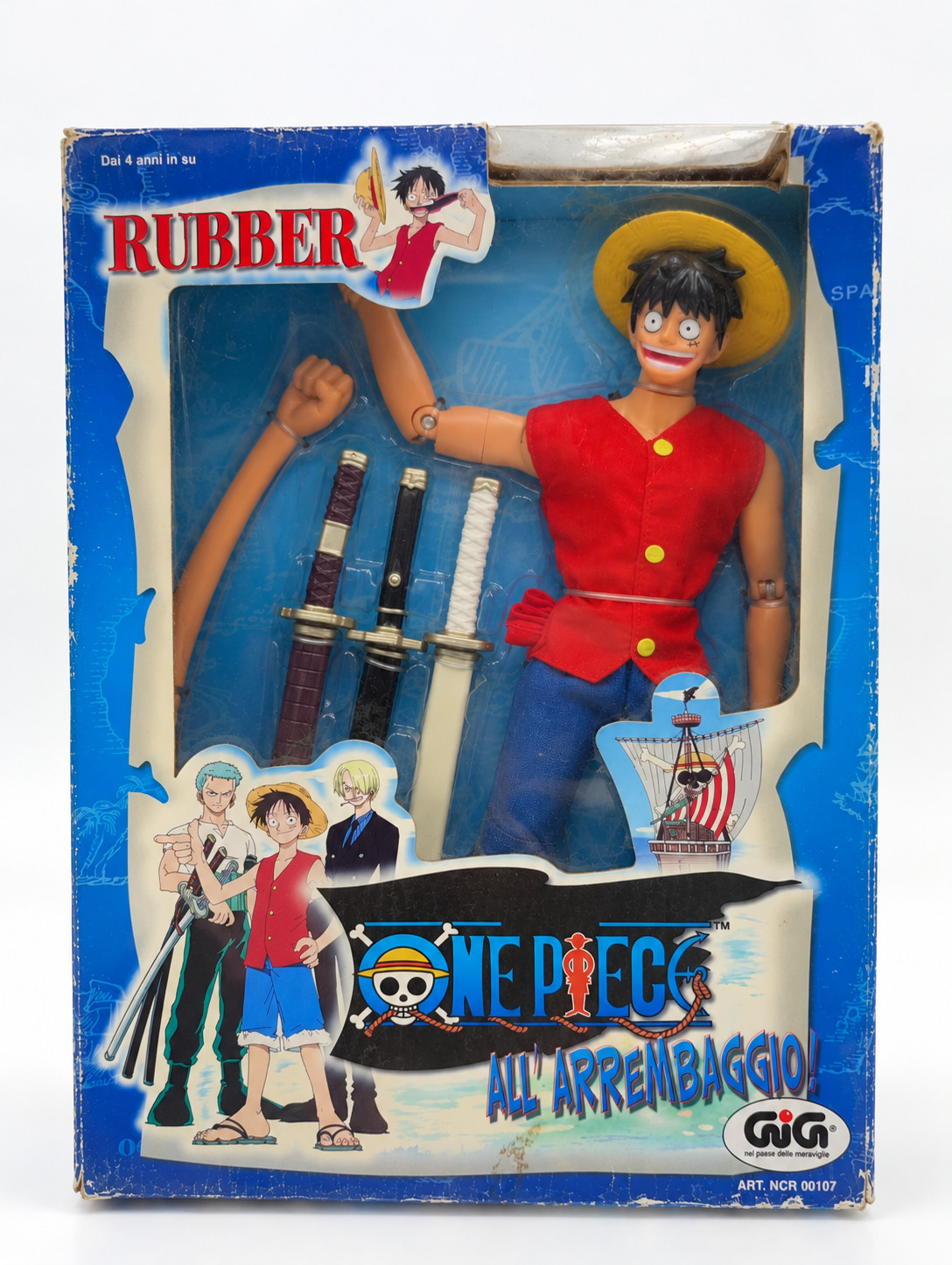 One Piece GIG Rubber Luffy Action Figure All'Arrembaggio NCR00107