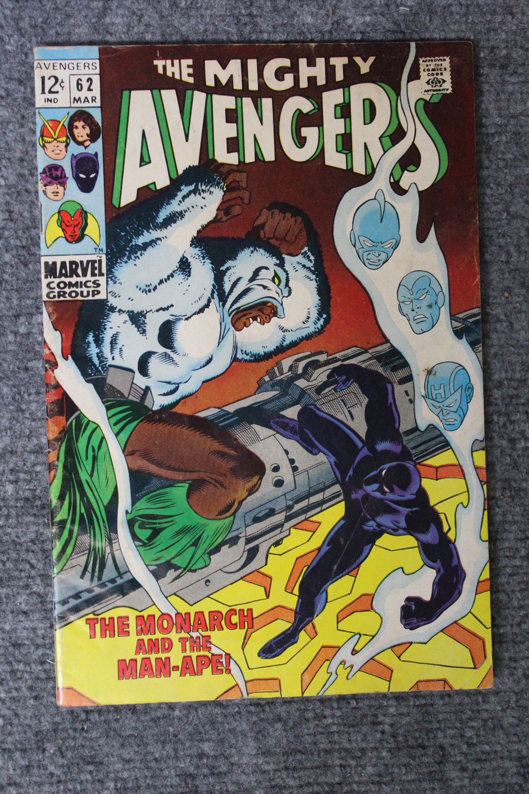 The Avengers #62 1° App. Man Ape (Marvel Comics marzo 1969) CC14