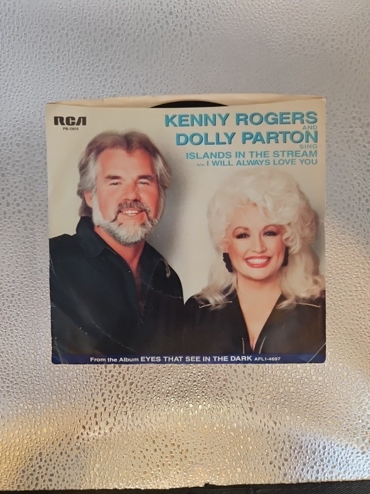 💥 ' KENNY ROGERS & DOLLY PARTON ' HIT 45's+1PS [ISLANDS IN THE STREAM] 1983 !💥