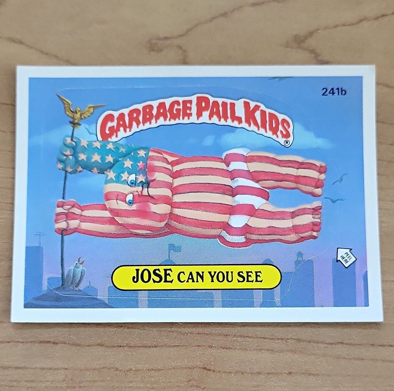 Topps Garbage Pail Kids Series 6 Card #241b Jose Can You See Checklist 1986