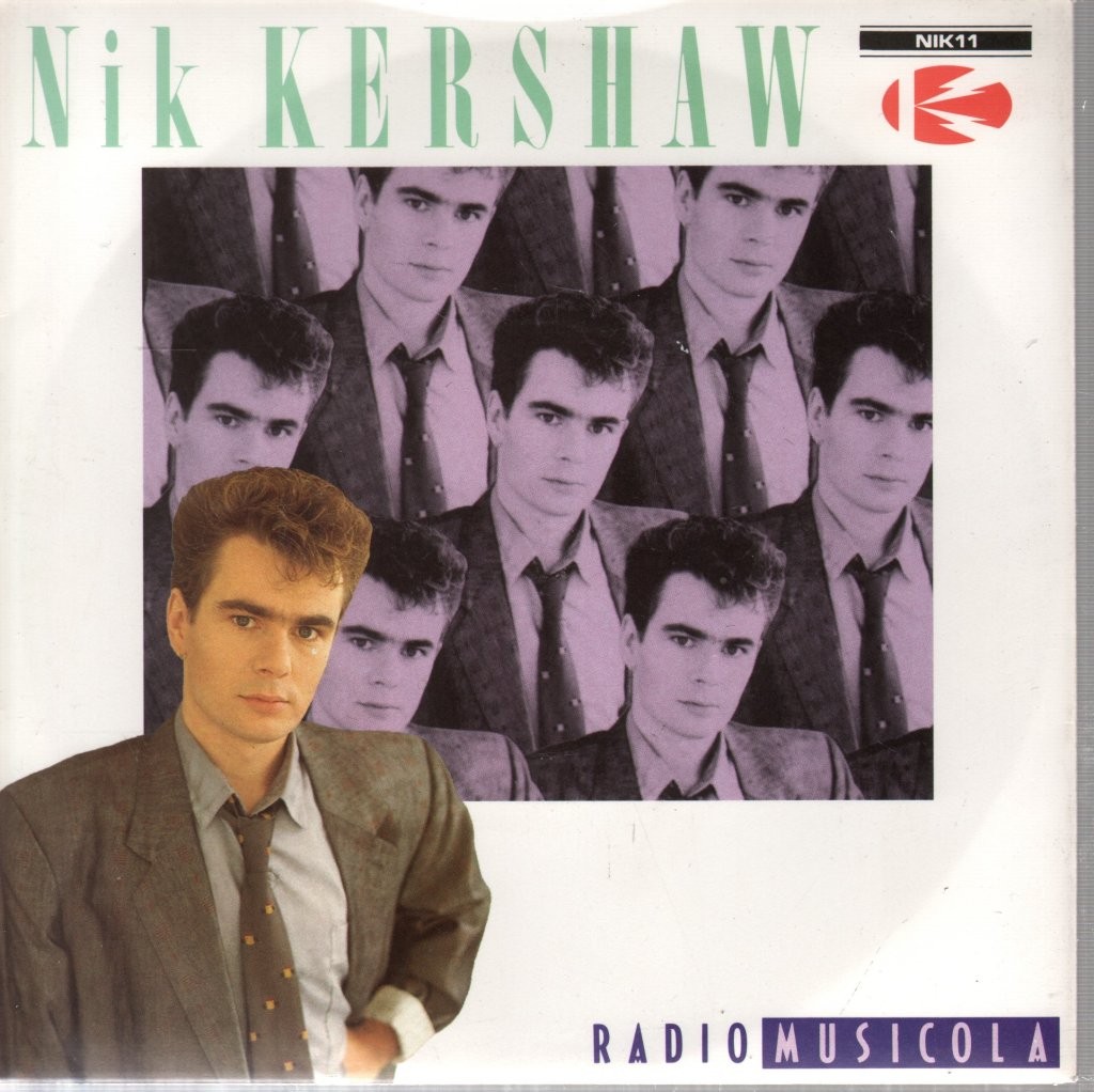 Nik Kershaw Radio Musicola 7" vinyl UK MCA 1986 silver injection label design in
