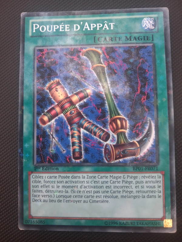 Yu gi oh poupée d'appât
