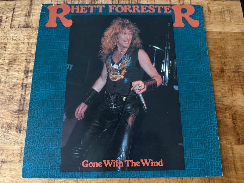 Rhett Forrester (Riot) - Gone with the wind LP  1986 Shattered Records Hardrock/Heavy Metal