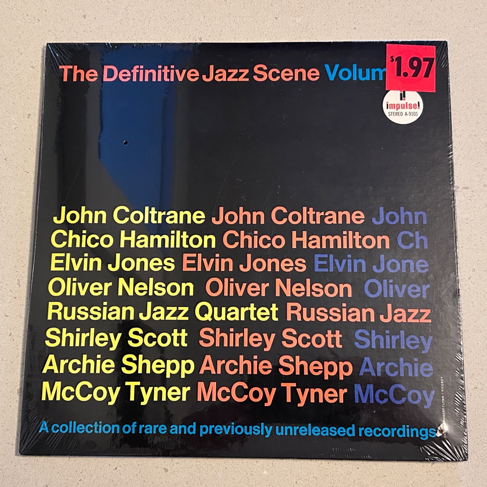 1960s SEALED!! John Coltrane "The Definitive JAZZ Scene" Jazz Vinyl LP Impulse!