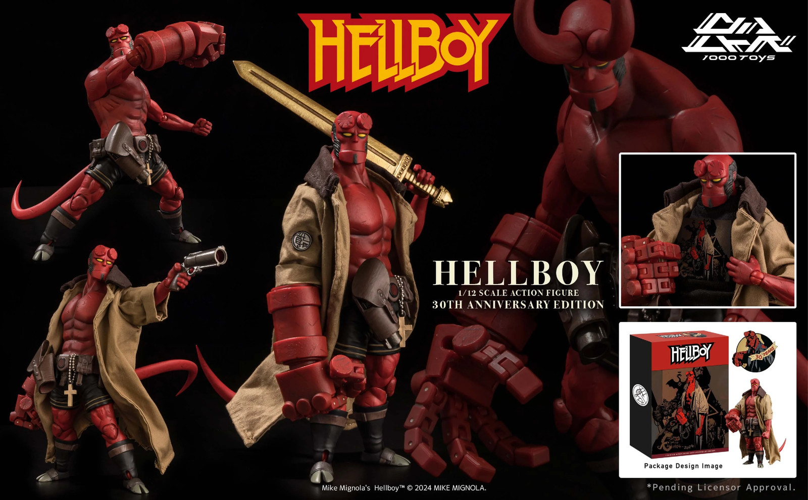 1000Toys Hellboy 30th Anniversary Edition