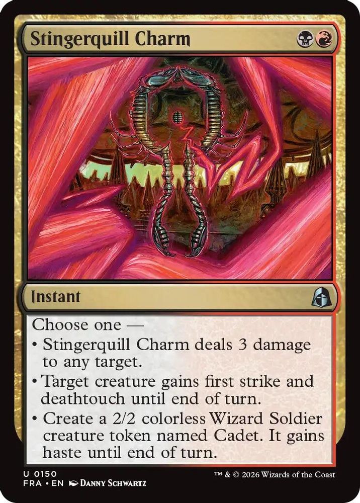 STINGERQUILL CHARM 150 UNCOMMON REALITY FRACTURE FRA MTG NM