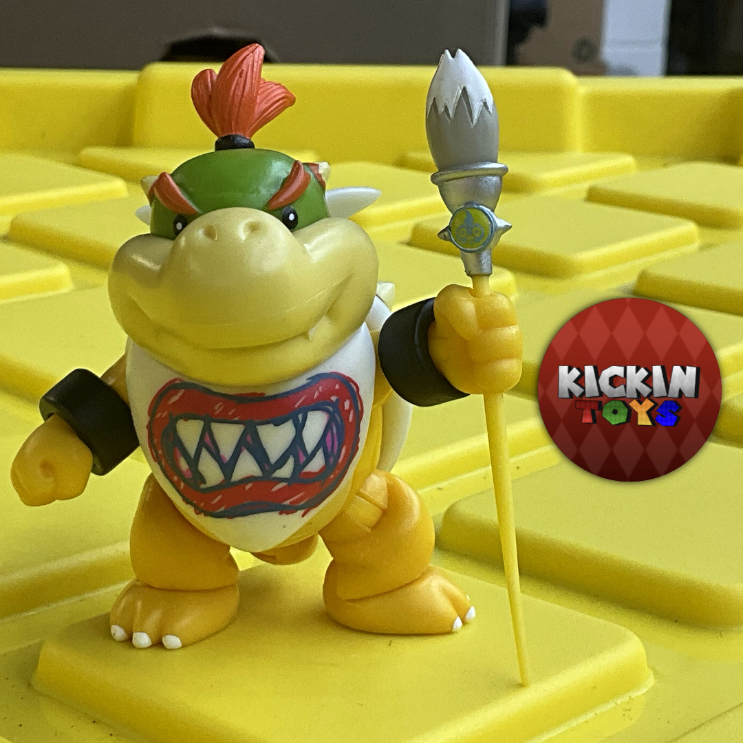 Jakks Pacific Super Mario Bros World of Nintendo Bowser Jr. Figure w/ Paintbrush
